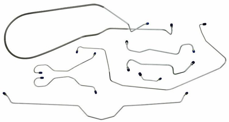 CBL911 1969 Chevrolet Corvette Full Brake Line Set