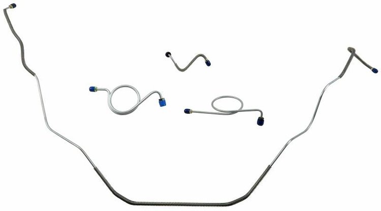 FBL409S 1967-1968 Chevrolet Full-Size Front Brake Line Set [Stainless Steel]