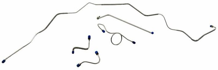 FBL410S 1967-1968 Chevrolet Full-Size Front Brake Line Set [Stainless Steel]