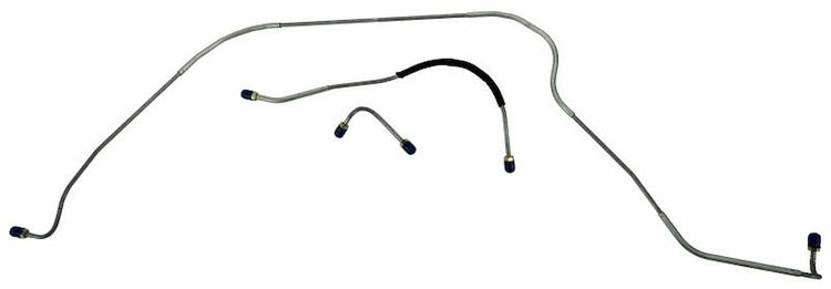 FBL612 1955 Full-Size Ford Front Brake Line Set, All models st&ard drum brakes