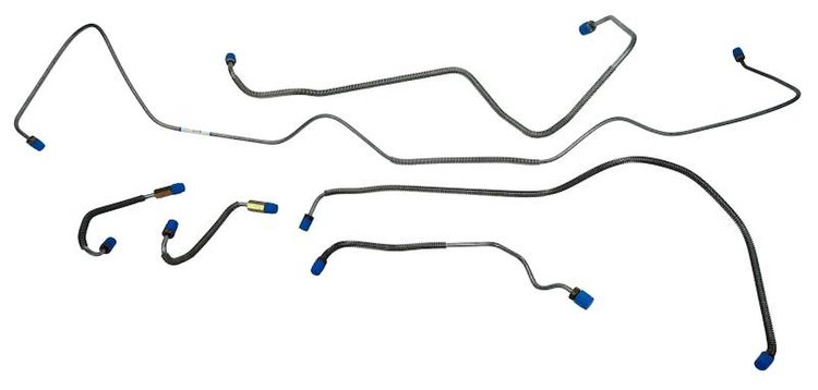 FBL715S 1968 Chevrolet Chevelle Front Brake Line Set [Stainless Steel]