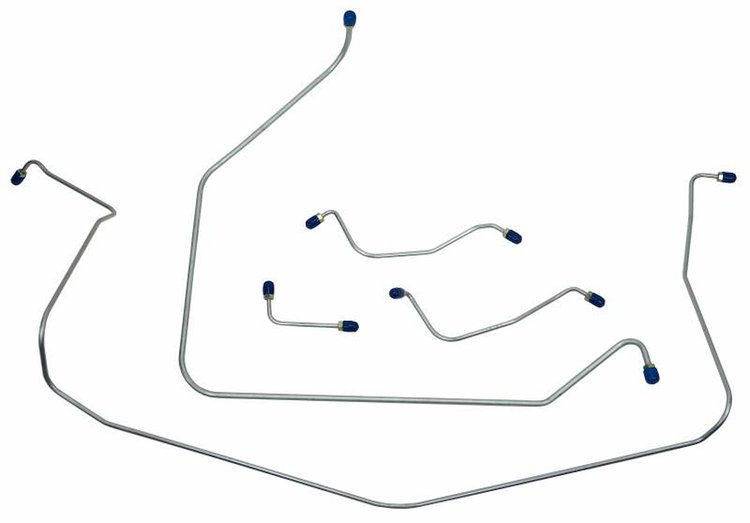 FBL901S 1963-1964 Chevrolet Corvette Front Brake Line Set [Stainless Steel]