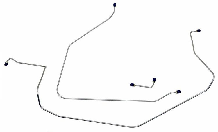 FBL904S Early 1965 Chevrolet Corvette Front Brake Line Set [Stainless Steel]