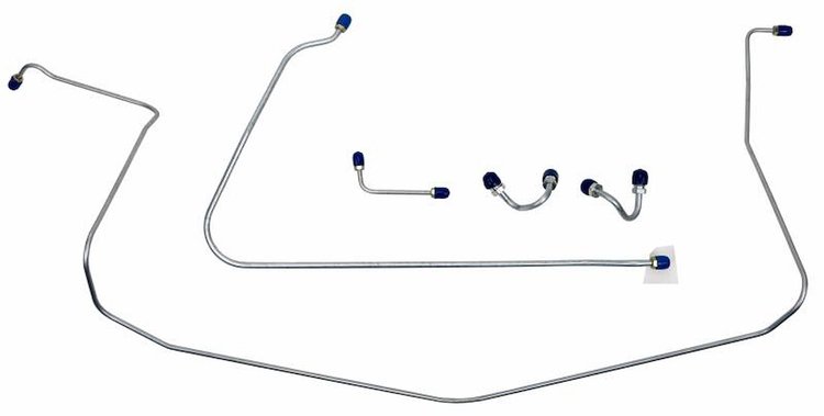 FBL907S 1967 Chevrolet Corvette Front Brake Line Set [Stainless Steel]