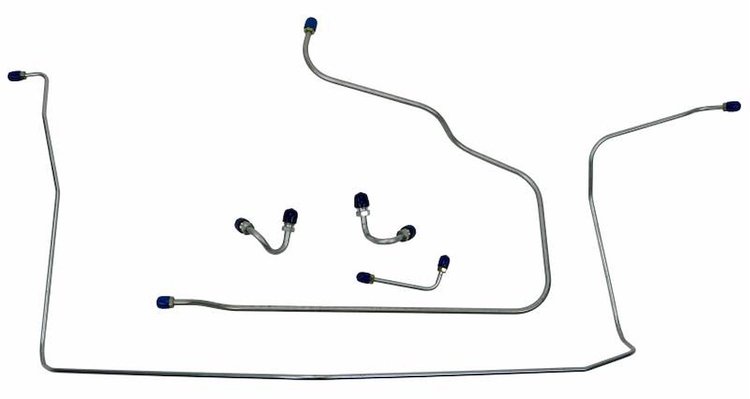 FBL910S 1968 Chevrolet Corvette Front Brake Line Set [Stainless Steel]