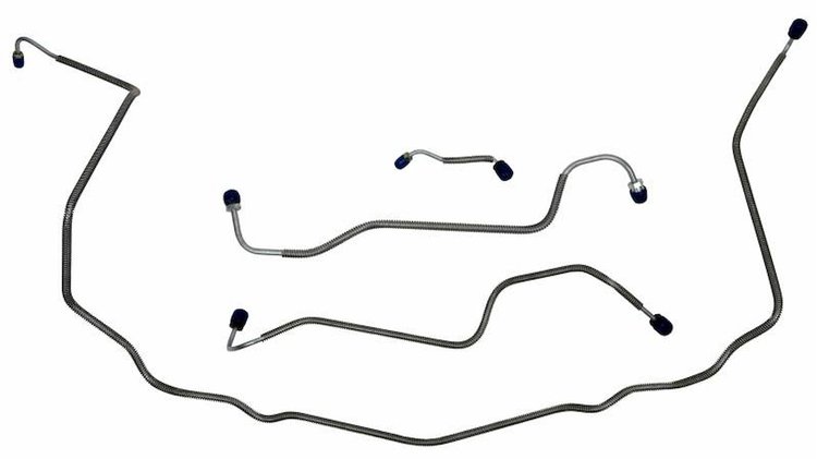 FBL913S 1970-1973 Chevrolet Corvette Front Brake Line Set [Stainless Steel]