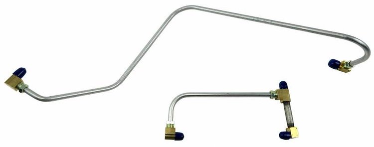 GLK008S 1957 Chevrolet Full-Size Gas Lines (Pump-To-Carb), Stainless Steel