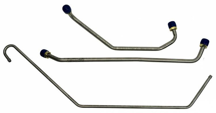 GLK208S 1969 Chevrolet Camaro Gas Lines (Pump-To-Carb), Stainless Steel