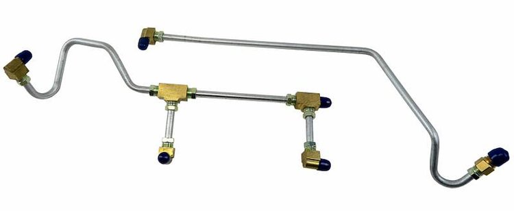 GLK408S 1958 Chevrolet Full-Size Gas Lines (Pump-To-Carb), Stainless Steel