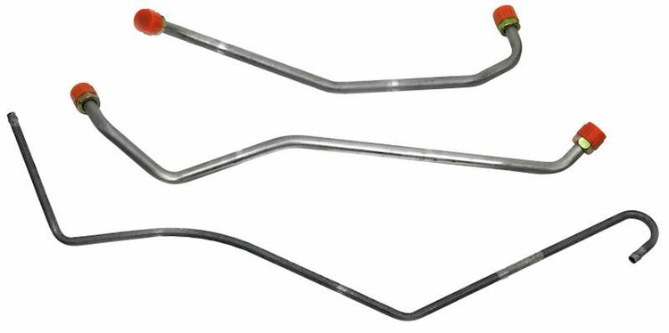 GLK721S 1969-1970 Chevrolet Chevelle Gas Lines (Pump-To-Carb), Stainless Steel