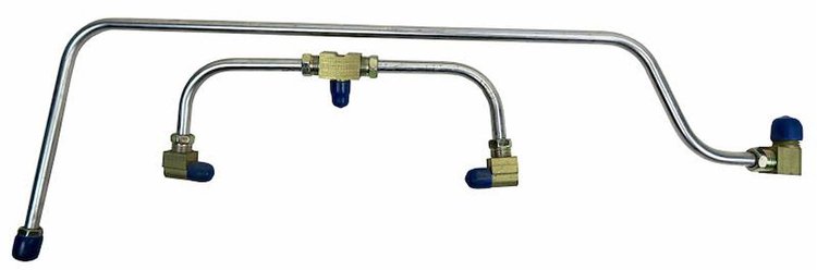 GLK903S 1959-1961 Chevrolet Corvette Gas Lines (Pump-To-Carb), Stainless Steel