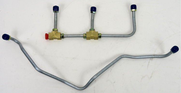 GLK911S 1967 Chevrolet Corvette Gas Lines (Pump-To-Carb), Stainless Steel