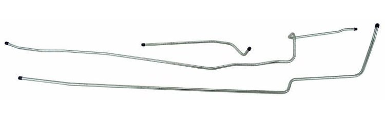 GLL609S 1966-1977 Ford Bronco Long Gas Line, Pump-To-Tank, 3/8 in. [Stainless Steel]