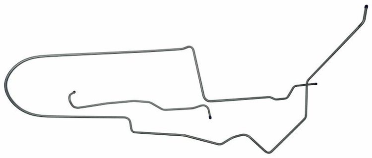 GLL612S 1970-1971 Ford Fairlane & Torino Fuel Tank To Pump Line, 3/8 in. [Stainless Steel]