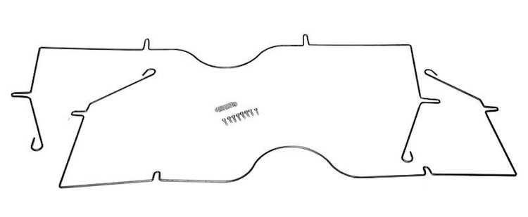 HIR401 1959-1960 Chevrolet Full-Size Hood Insulation Retainer Kit