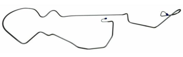 LBL228S 1969 Chevrolet Camaro Brake Lines (Front To Rear) [Stainless Steel]