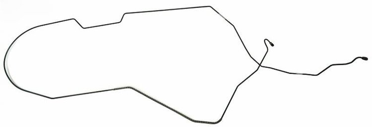 LBL314S 1965 Pontiac Long Brake Line [Stainless Steel]