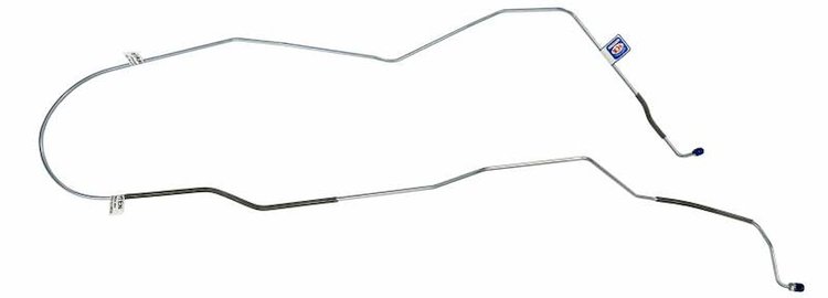LBL403S 1967-1968 Chevrolet Full-Size Brake Lines (Front To Rear) [Stainless Steel]