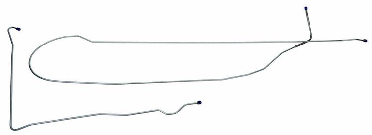 LBL412S 1971-72 Chevrolet Truck Brake Lines (Front To Rear) [Stainless Steel]