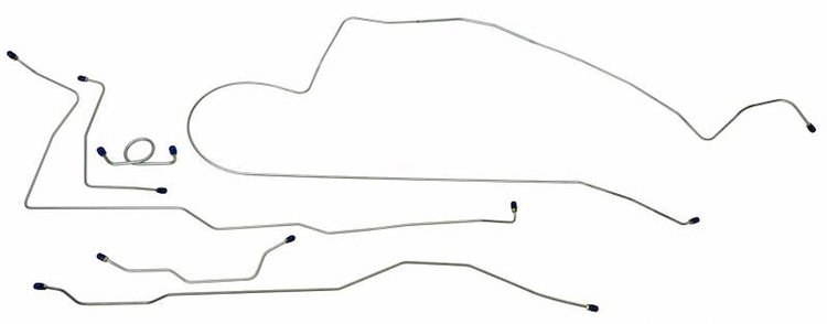 MBLK02 1966 Ford Mustang Complete Brake Line Set