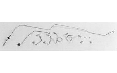 MFB003S 1965-1966 Ford Mustang Front Brake Line Set [Stainless Steel]