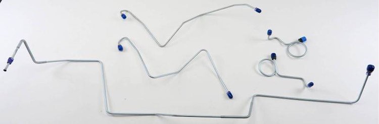 MFB004S 1968-1969 Ford Mustang Front Brake Line Set [Stainless Steel]