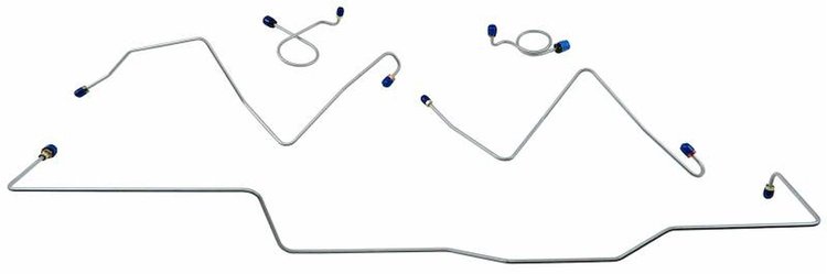 MFB007 1967 Ford Mustang Front Brake Line Set