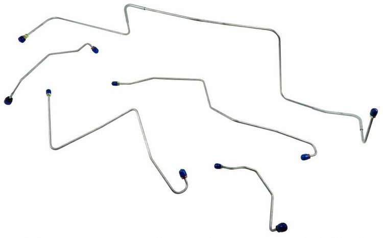 MFB013 1967 Ford Mustang Front Brake Line Set
