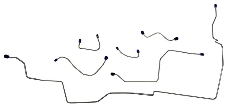 MFB020 1969 Ford Mustang Front Brake Line Set