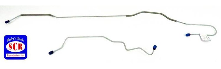 MHB006S 1968-1969 Ford Mustang Rear End Housing Brake Line [Stainless Steel]