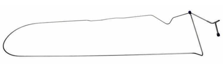 MLB002S 1968-1969 Ford Mustang Brake Lines (Front To Rear Of Car) [Stainless Steel]