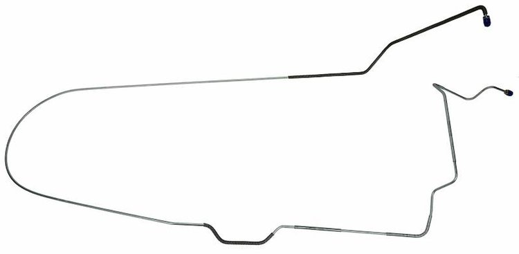 MLB015S 1971 Ford Mustang Brake Lines (Front To Rear Of Car) [Stainless Steel]