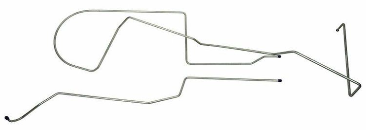 MLG003S 1967 Ford Mustang Long Gas Lines, Pump-To-Tank [Stainless Steel]