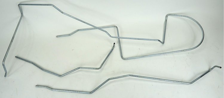 MLG008S 1968-1970 Ford Mustang Long Gas Lines, Pump-To-Tank [Stainless Steel]