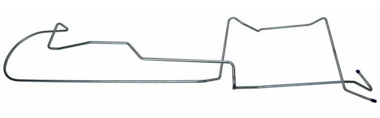 MLG012S 1964-66 Ford Mustang Long Gas Line, Pump-To-Tank [Stainless Steel]