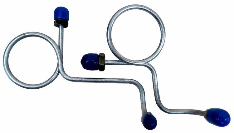 MML004S 1968-1969 Ford Mustang Master Cylinder Line Kit, Stainless Steel