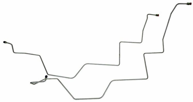 MOL008S 1971-1973 Ford Mustang Transmission Oil Cooler Line [Stainless Steel]