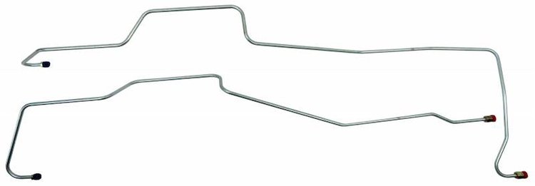 OCL002S 1955-1956 Chevrolet Full-Size Transmission Oil Cooler Line [Stainless Steel]