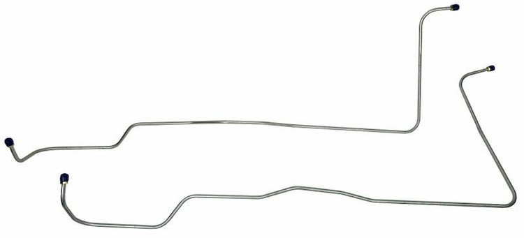 OCL407S 1965-1966 Chevrolet Full-Size Transmission Oil Cooler Line [Stainless Steel]