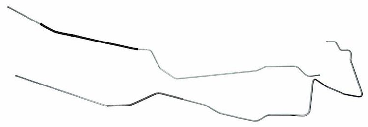 RGL2001S 1971 Buick GS 455 Return Gas Lines (Pump-To-Tank) [Stainless Steel]
