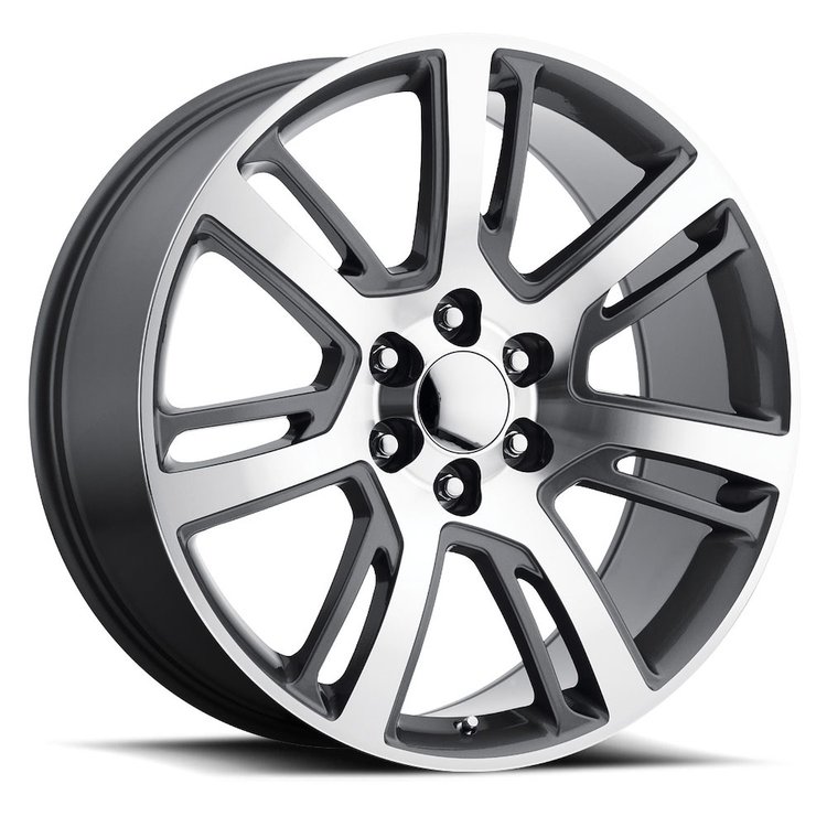 Replica ESV 229-6139-31 GMF Escalade Platinum Wheel [Size: 22" x 9"] Finish: Gun Metal Machined Face