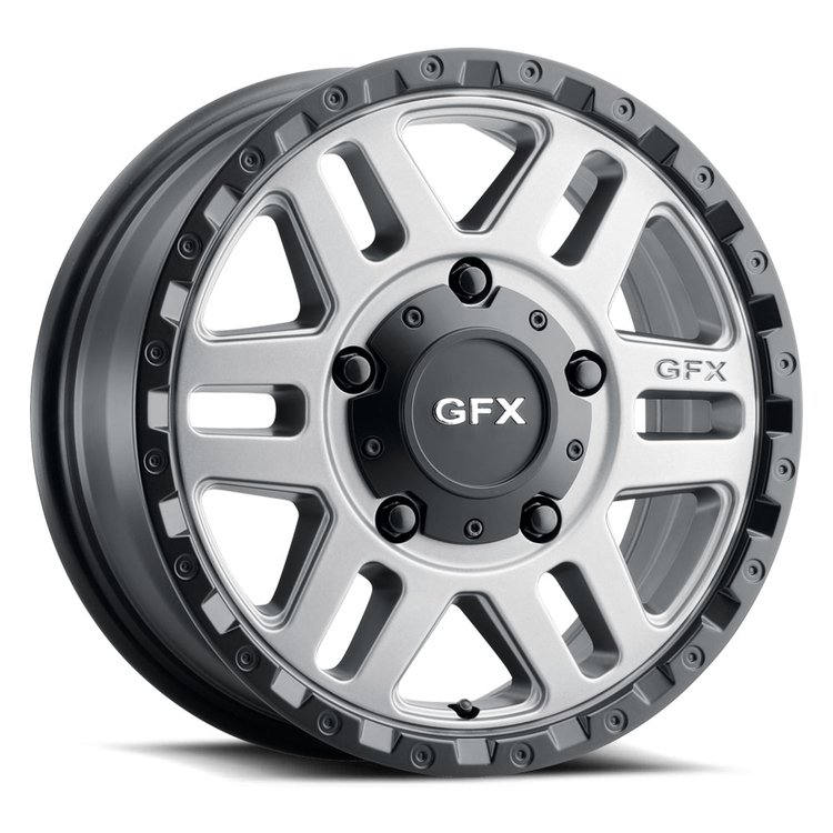 G-FX MV2 780-6130-40 GBR MV2 Wheel [Size: 17" x 8"] Finish: Matte Grey w/Matte Black Lip