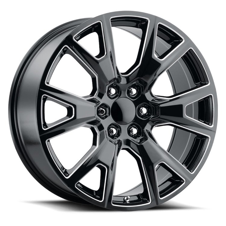 Replica SEZ 229-6139-31 GBM CHSEZ Wheel [Size: 22" x 9"] Finish: Gloss Black Milled
