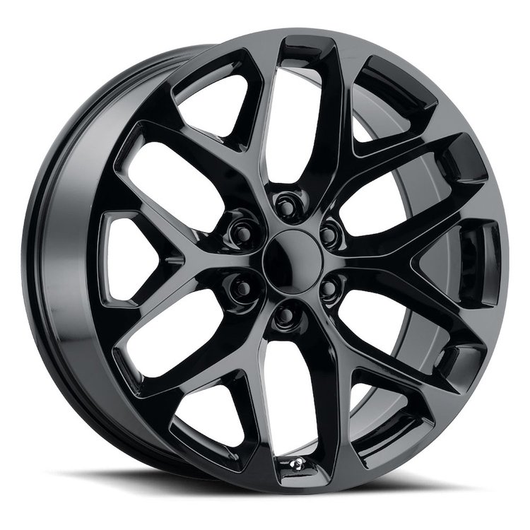 Replica SFO 229-6139-24 GB SNWFL Wheel [Size: 22" x 9"] Finish: Gloss Black