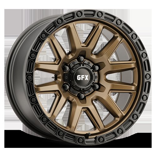 G-FX T26 890-6139-00 BRB T26 Wheel [Size: 18" x 9"] Finish: Bronze w/Black Lip & Matte Black Bolts