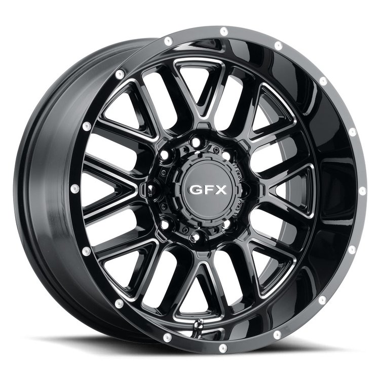 G-FX TM5 890-8165-00 GBM TM-5 Wheel [Size: 18" x 9"] Finish: Gloss Black Milled