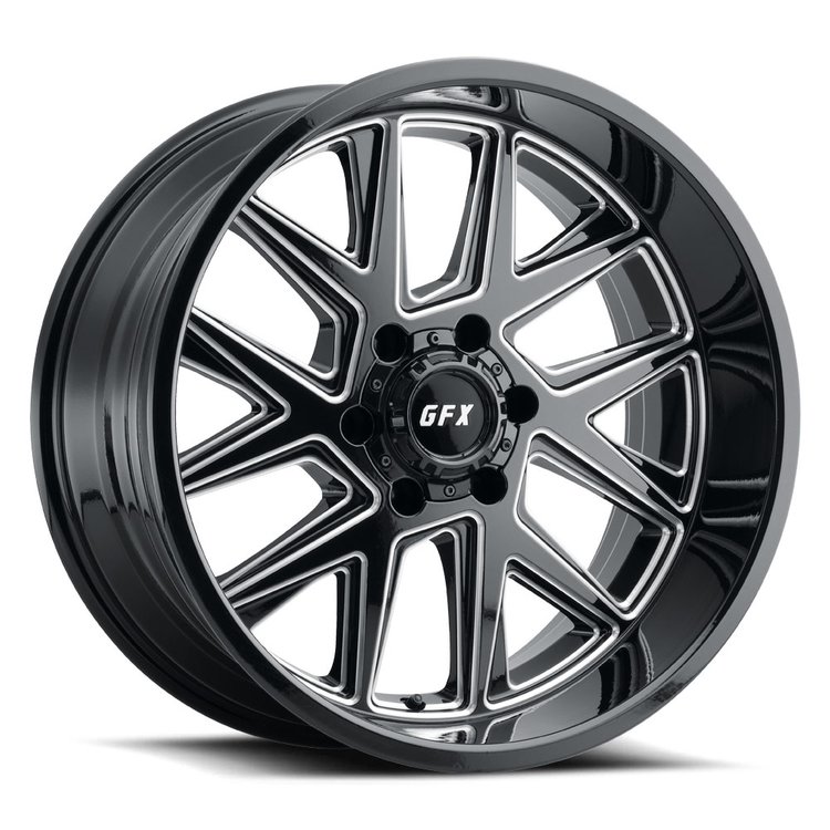 G-FX TM6 210-6139N24 GBM TM6 Wheel [Size: 20" x 10"] Finish: Gloss Black Milled