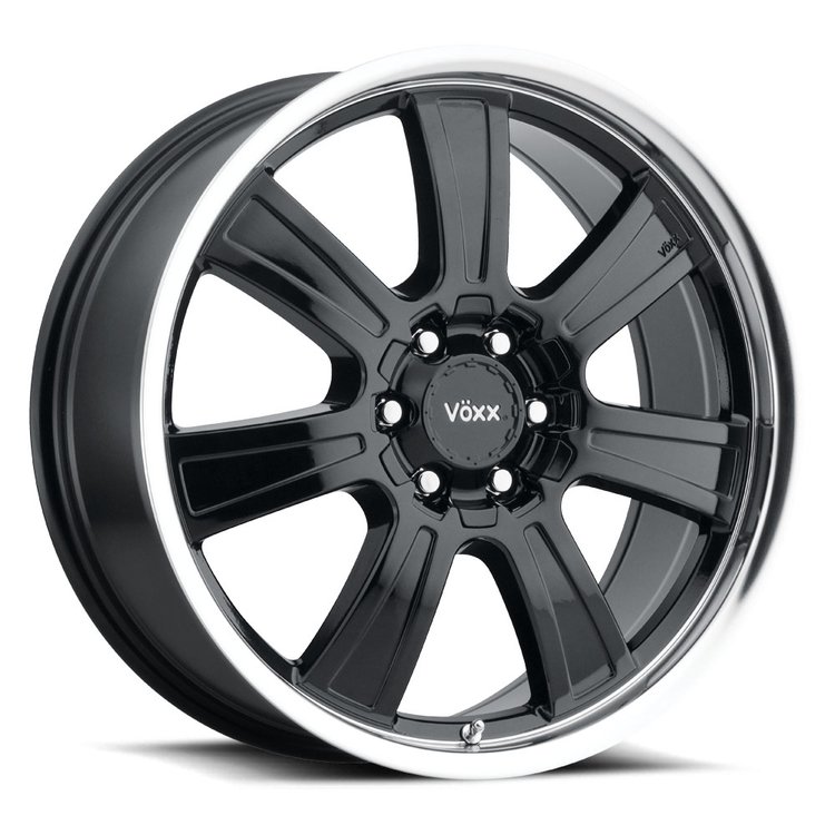 TUR 885-6002-39 GBL Turin Wheel [Size: 18" x 8.50"] Finish: Gloss Black Mirror Mach Lip
