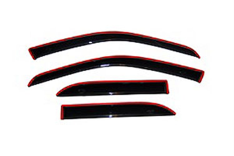Ventvisor In-Channel Deflector 4 pc. Smoke