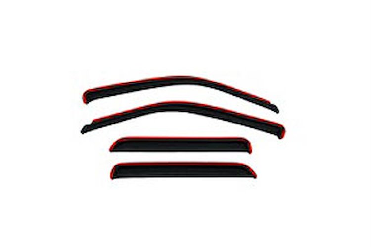 Ventvisor In-Channel Deflector 4 pc. Smoke